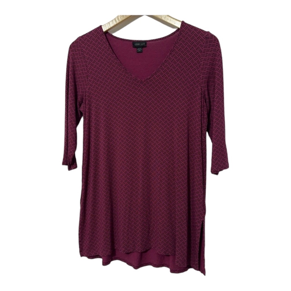 J Jill Stretch Shirt Tunic Length Womens Size PXS